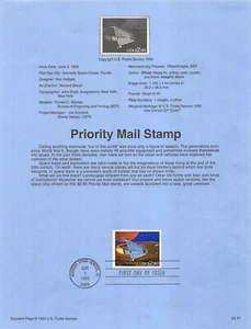 2543 $2.90 Priority Mail Stamp Souvenir Page in blue [265246] - Picture 1 of 1