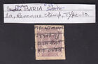 SEPHIL INDIA BARIA PRINCELY STATE 1a REVENUE USED STAMP TYPE - 10