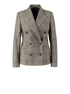 Brunello Cucinelli / 100% Wool Blazer / Brown plaid / custom size