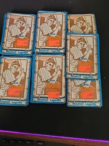 1981 Cramer Limited Edition Baseball Legends Series 2 Sealed Wax Packs 10 packs