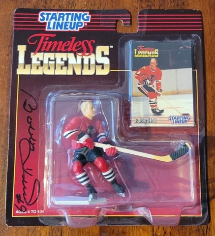 Bobby Hull #9 Chicago Blackhawks Autographed Signed 1995 Starting Lineup SLU NHL Cover
