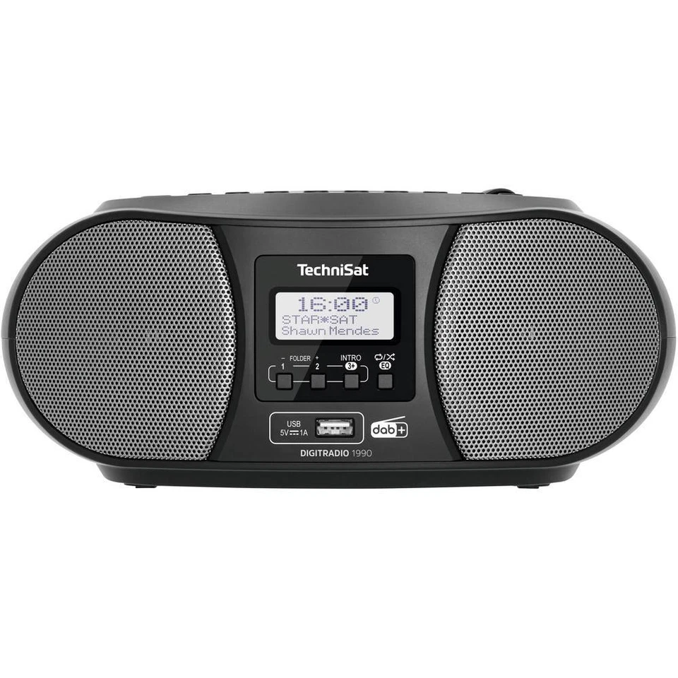 TechniSat 0000/3952 DigitRadio 1990 DAB+ Radio - Schwarz