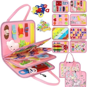 Busy Board - Montessori Toys for 2 Year Old Girl Birthday Gift, Preschool Learni - Picture 1 of 4
