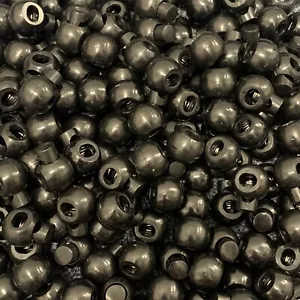 25 pezzi ferma cavo rotondo a molla blocca estremità nero - Foto 1 di 4