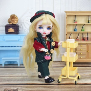 1/8 BJD Doll Mini Girl Doll Toys with Face Makeup Outfits Cute Kids Toy Lifelike - Picture 1 of 19