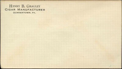 Undated USA TOBACCO ADVERTISING "ORANGE FLOWER" COVER from Quakertown, Pa - Image 1 of 2