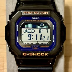 Casio G-Shock GLX-5600B-8 Jelly Surf G-Lide Tide Moon Graph Square Digital Watch - Picture 1 of 10