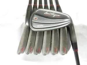 Used Ben Hogan Icon Forged Iron Set 4-PW UST Recoil ES F4 Stiff Graphite Shafts - Picture 1 of 9