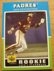 Ozzie Smith San Diego Padres 2001Upper Deck #101 1970's Rookie Flashback Reprint - Picture 1 of 2