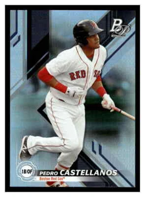 2019 Bowman Platinum #TOP-87 Pedro Castellanos Top Prospects - Image 1 of 2