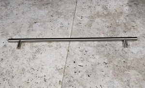 Euro Bar Schrankgriff (1/2 Durchmesser) 15" L (12" Loch Mitte), Satin Nickel NEU - Bild 1 von 2
