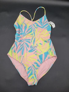 Roxy Girl's Palms Colors One-Piece Swimsuit Size 14 - Picture 1 of 4
