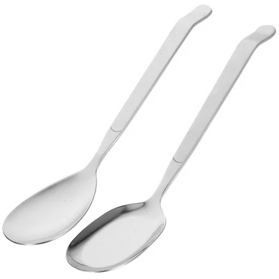  2 Pcs Cucchiai Utensili Da Cucina Acciaio Inossidabile Servire Per Buffet - Immagine 1 di 4