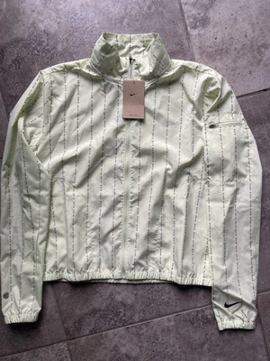 Nike Dri-FIT Icon Clash Pinstripe Barely Volt Windrunner Zip Jacket Medium NEW - Image 1 of 3