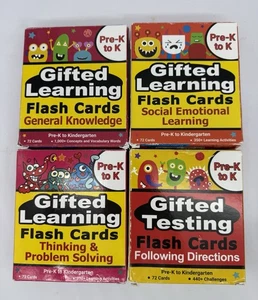 Gifted Learning Flash Cards - General Knowledge, Social, Problem-Solving,Testing - Picture 1 of 3