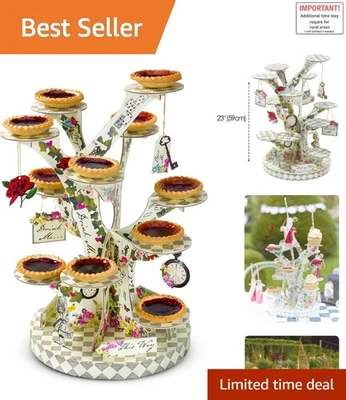 Alice in Wonderland Cake Stand, Beautiful Mother'S Day Party Decorations Reusabl - image 1 of 4