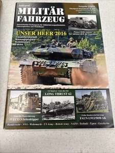 2016 Militar Fahrzeug Magazine: Unser Heer Pioneer R100 Long Thrust 62 Faun L912 - Picture 1 of 6