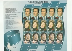 España Pliego Premium  2014 Cine Español Escobar Montiel Landa MNH - Picture 1 of 1
