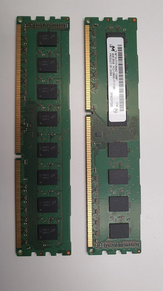 RAM Micron 4GB DDR3 MT16JTF51264AZ-1G6M1 PC3-12800U-11-11-B1 - Immagine 1 di 1