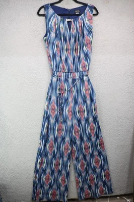 Комбинезон Tahari Arthur S. Levine без рукавов эластичный пояс широкие ноги - 10 карманов - Изображение 1 из 4