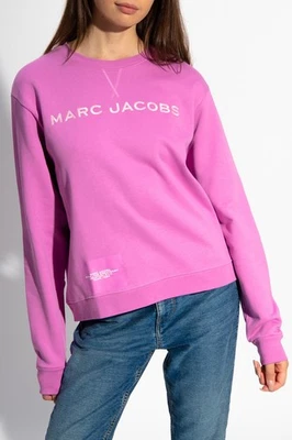 Marc Jacobs Pink Classic Logo Pullover Cotton Sweater Top Size Large - Image 1 of 3