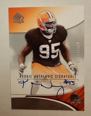 2006 SP Authentic Rookie Signatures Auto Kamerion Wimbley RC 0387/1175 #185 - Image 1 of 2