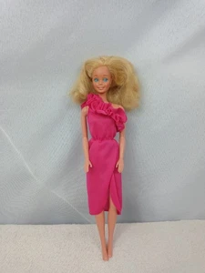 Vintage 1966 Mattel TNT Barbie Doll Blonde Formal Gown Pink - Picture 1 of 19