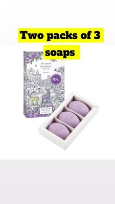 Woods Of Windsor Lavender Luxury Soap 3x60g For Her 2 Packs Of Soaps Fast PP