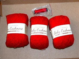 LOTE de 3 focos en calidad encanto elfos bebé cachemir hilo rojo - Imagen 1 de 2
