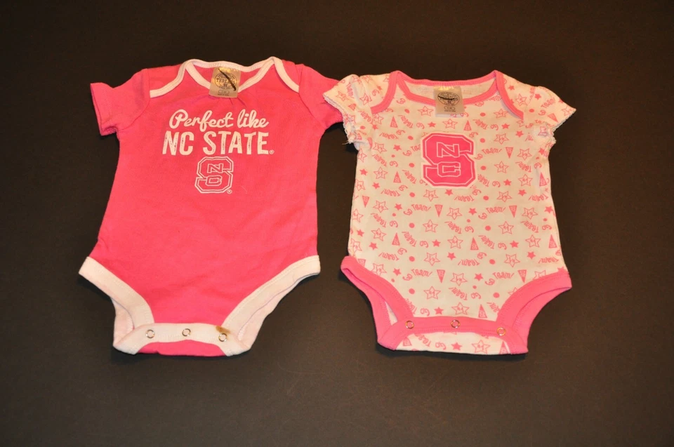 NWOT North Carolina State Wolfpack Girls Infant Bodysuit Baby Romper Creeper - Image 1 of 1