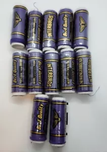 (12) Hilo de poliéster púrpura Interbirds de mejor calidad - 12 carretes de 400 yardas - Imagen 1 de 3