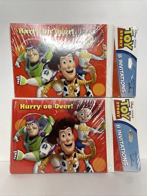 Disney Pixar Toy Story Fiesta Invitaciones Buzz Jessie Woody Date prisa Foto 1 de 4
