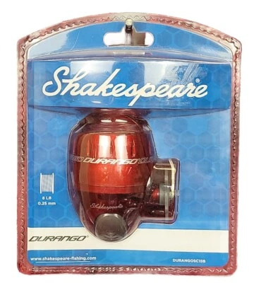 Nwt New Shakespeare Durango SC15B Spincast Fishing Reel Red Fish Sport - Image 1 of 4