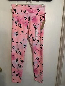 Justice Girls XL 16/18 Pink Cheetah Leopard Legging Pants - Picture 1 of 8