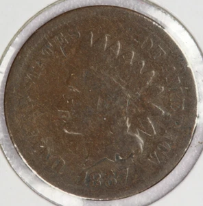 1867 Indian Head Cent 1C - Picture 1 of 2