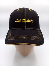 Cub Cadet Baseball Hat Cap Black W/Yellow Logo Adjustable Tractors Mowers NWOT