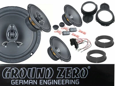 für VW Passat B6 B7 CC Komplett Set Ground Zero Lautsprecher Vorne Hinten Set - Bild 1 von 4