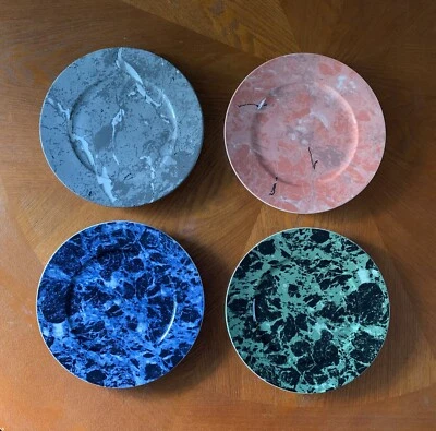 Juego de (4) Platos Villeroy & Boch 8" Vitro Porcelana Mármol Patrón - Luxemburgo Foto 1 de 4