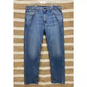 Jeans informales de mezclilla azul para hombre Levi's 505 talla 36x32 - Imagen 1 de 12
