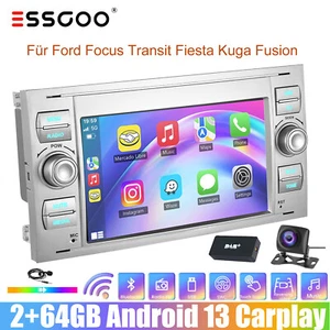 Android GPS Carplay Autoradio DAB Kam Für Ford Galaxy C/S-Max Focus Kuga Transit - Bild 1 von 15