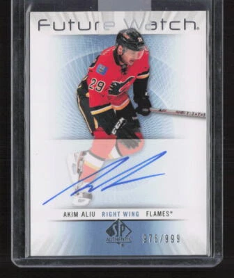 2012-13 SP Authentic #213 Akim Aliu Future Watch Auto /999 RC - Image 1 of 2