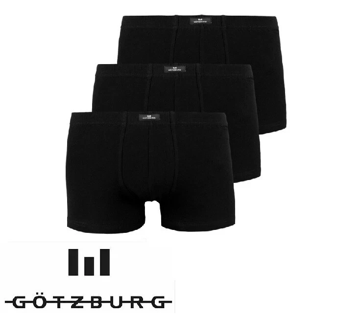 Götzburg Herren Pants schwarz Uni 3er Pack 7