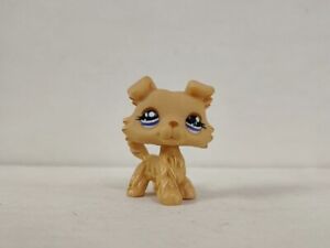 Littlest Pet Shop dog bobble head LPS COLLIE puppy #1194 with purple eyes New
