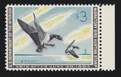 US RW30 $3 Duck Hunting Mint XF OG NH SCV $100 - Image 1 of 2