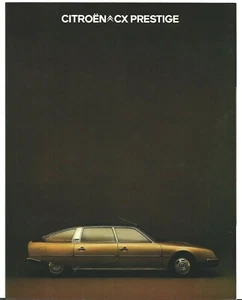 Citroen CX 2400 Prestige 1976-1977 UK Market Foldout Sales Brochure - Picture 1 of 1