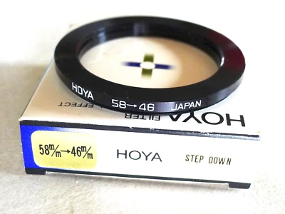 58-46mm HOYA Step-Down Ring Adapter - 58mm-46mm Stepping Ring - NEW - Image 1 of 2