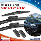 24"&17"&14" All Season Wiper Blades Set Replace For 2010-2023 Subaru Forester