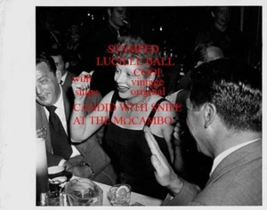 Lucille Ball MOCAMBO I LOVE LUCY Cool Vint Original gestempelt mit Schnepfe ungesehenes Foto - Bild 1 von 2