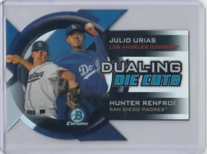 2014 Bowman Chrome Julio Urias La Dodgers Dualing Die Cuts Refractor Rookie RC - Bild 1 von 1