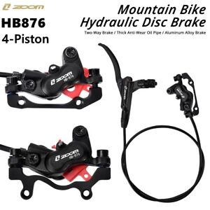 4-Piston Mountain Bike Hydraulic Disc Brake Caliper IS/PM Adapter for E-Bike /XC